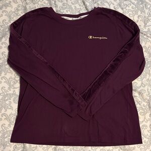 Champion Women's Deep Purple Long Sleeve Tee